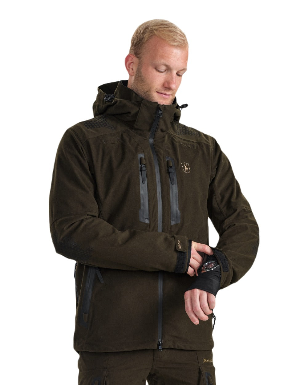 Wood coloured Deerhunter Game Pro Light Jacket on white background