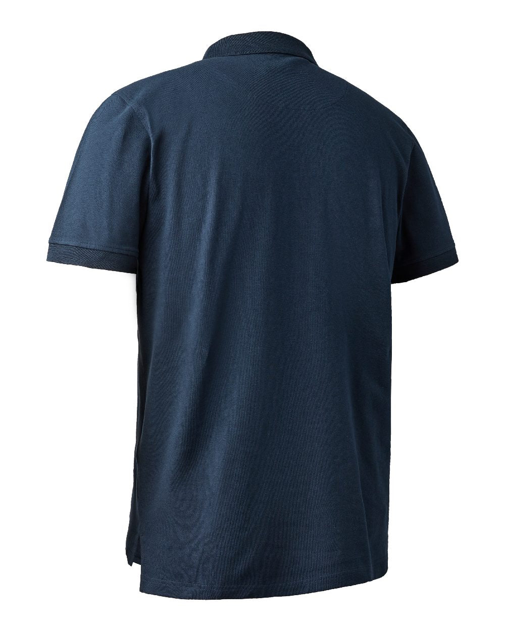 Dark Blue Deerhunter Harris Polo Shirt on white background