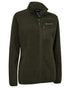 Forest Green coloured Deerhunter Lady Atlas Fleece Jacket on white background