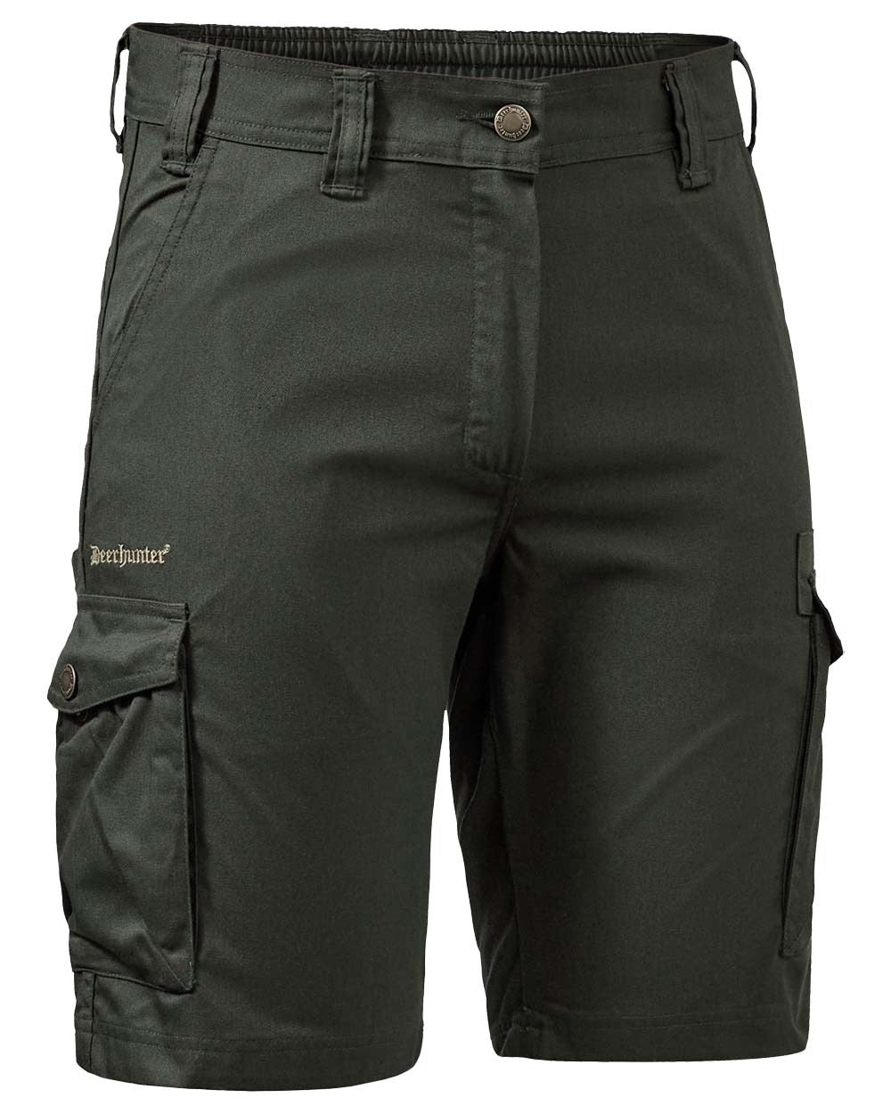 Timber coloured Deerhunter Lady Atlas Shorts on white background