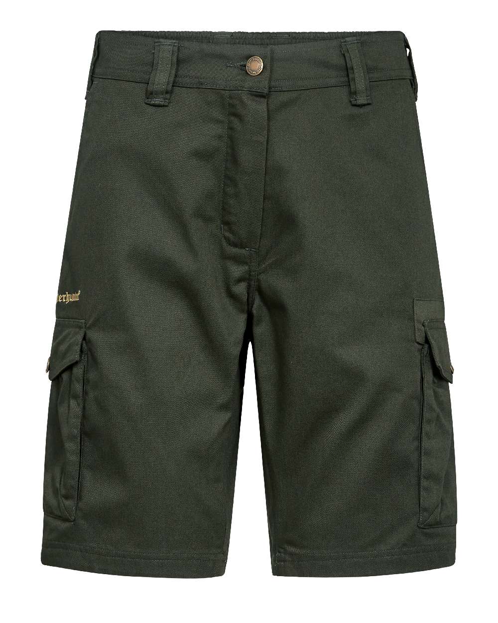 Timber coloured Deerhunter Lady Atlas Shorts on white background