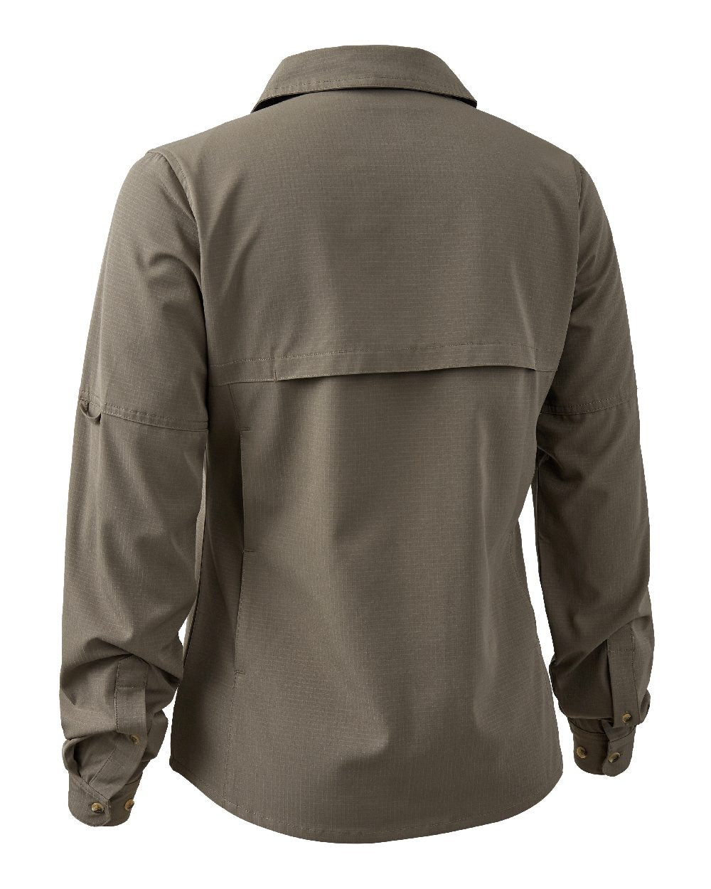 Stone Grey coloured Deerhunter Lady Canopy Shirt on white background