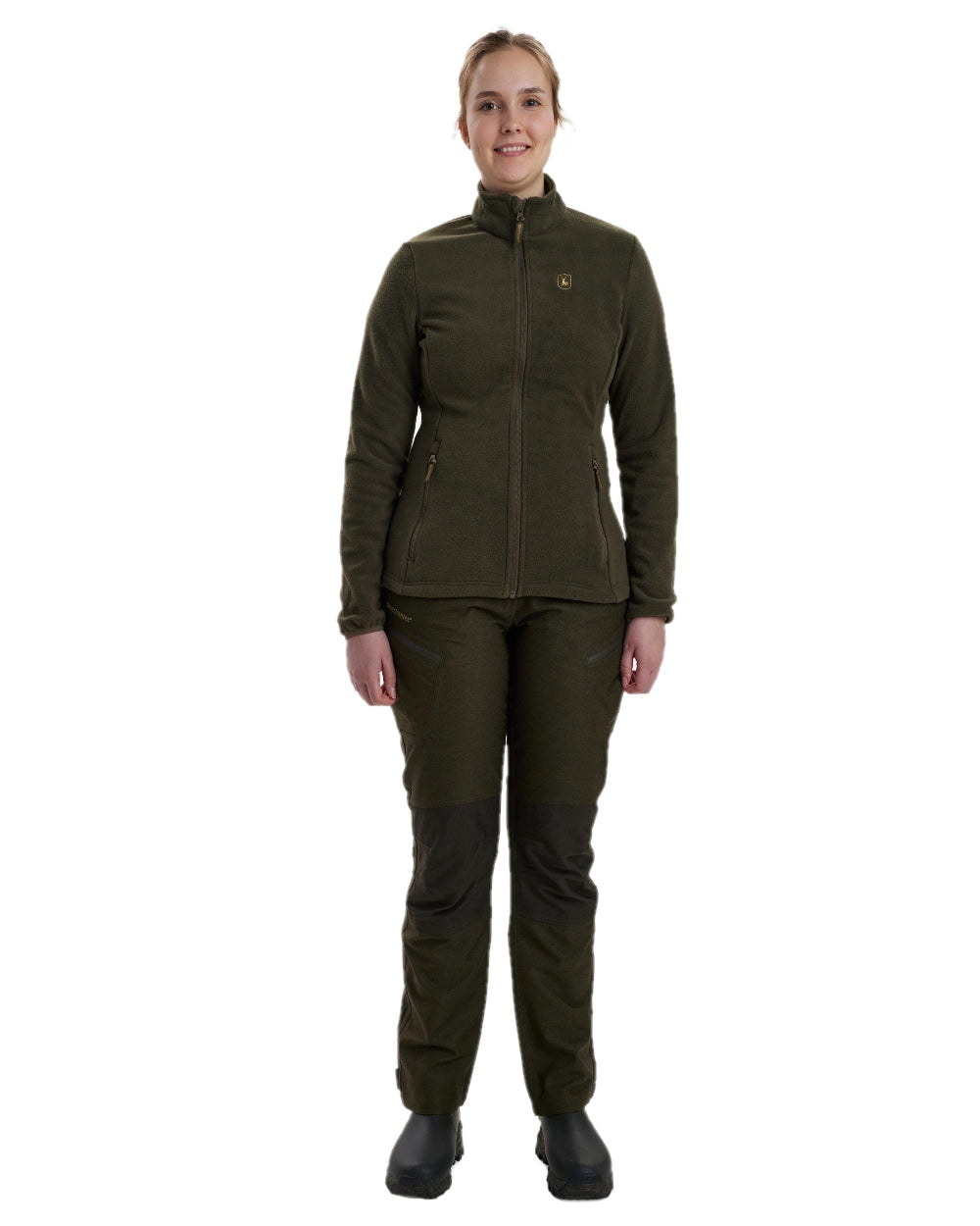 Beluga coloured Deerhunter Lady Chasse Fleece Jacket on white background