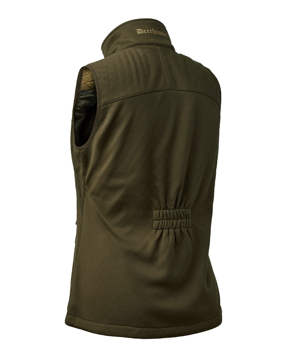 Art Green coloured Deerhunter Lady Excape Softshell Waistcoat on white background