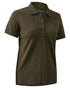 Deep Green coloured Deerhunter Harriet Polo Shirt on white background