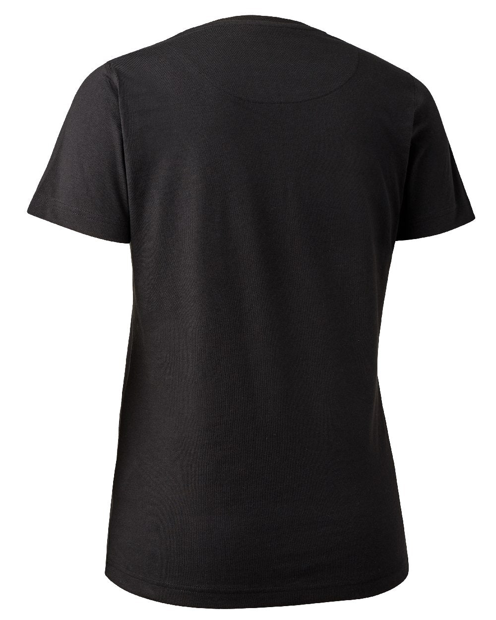 Black coloured Deerhunter Lady Logo T-Shirt on white background