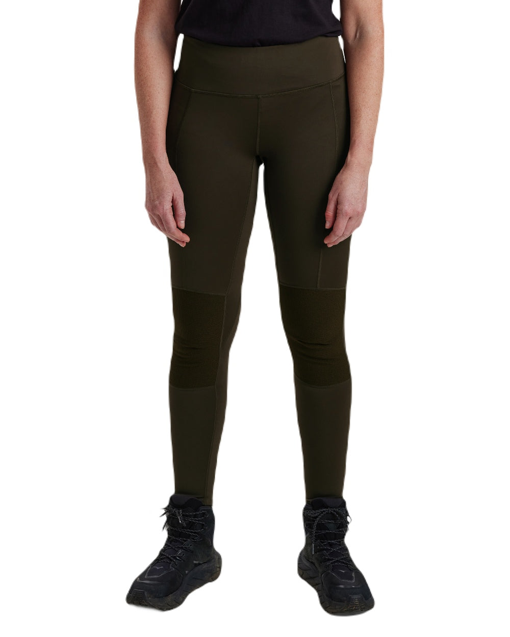 Art Green coloured Deerhunter Lady Reinforced Tights on white background