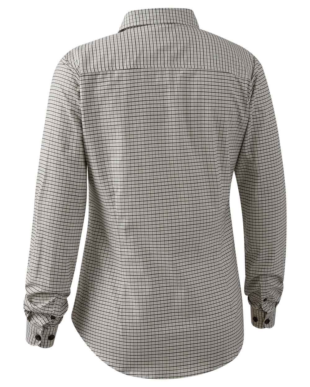 Green Check coloured Deerhunter Lady Sara Shirt on white background