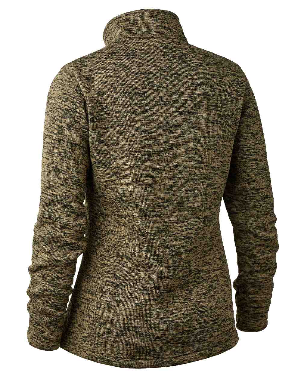 Butternut Melange coloured Deerhunter Lady Sarek Knitted Jacket on white background