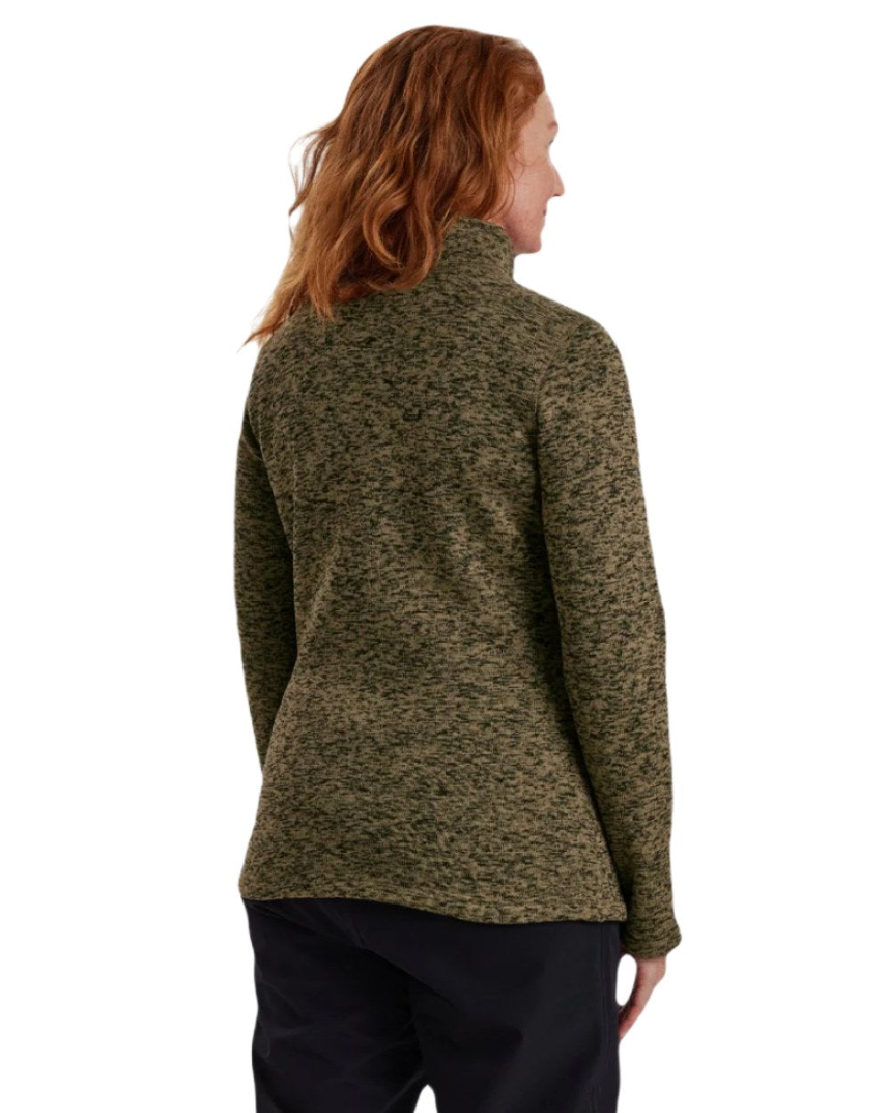 Butternut Melange coloured Deerhunter Lady Sarek Knitted Jacket on white background