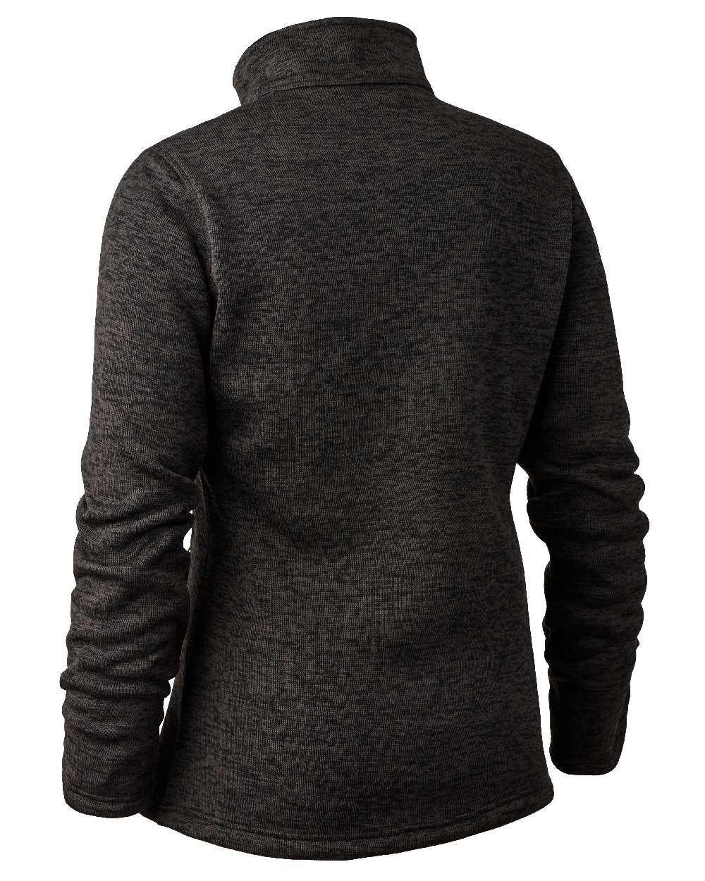 Dark Grey Melange coloured Deerhunter Lady Sarek Knitted Jacket on white background