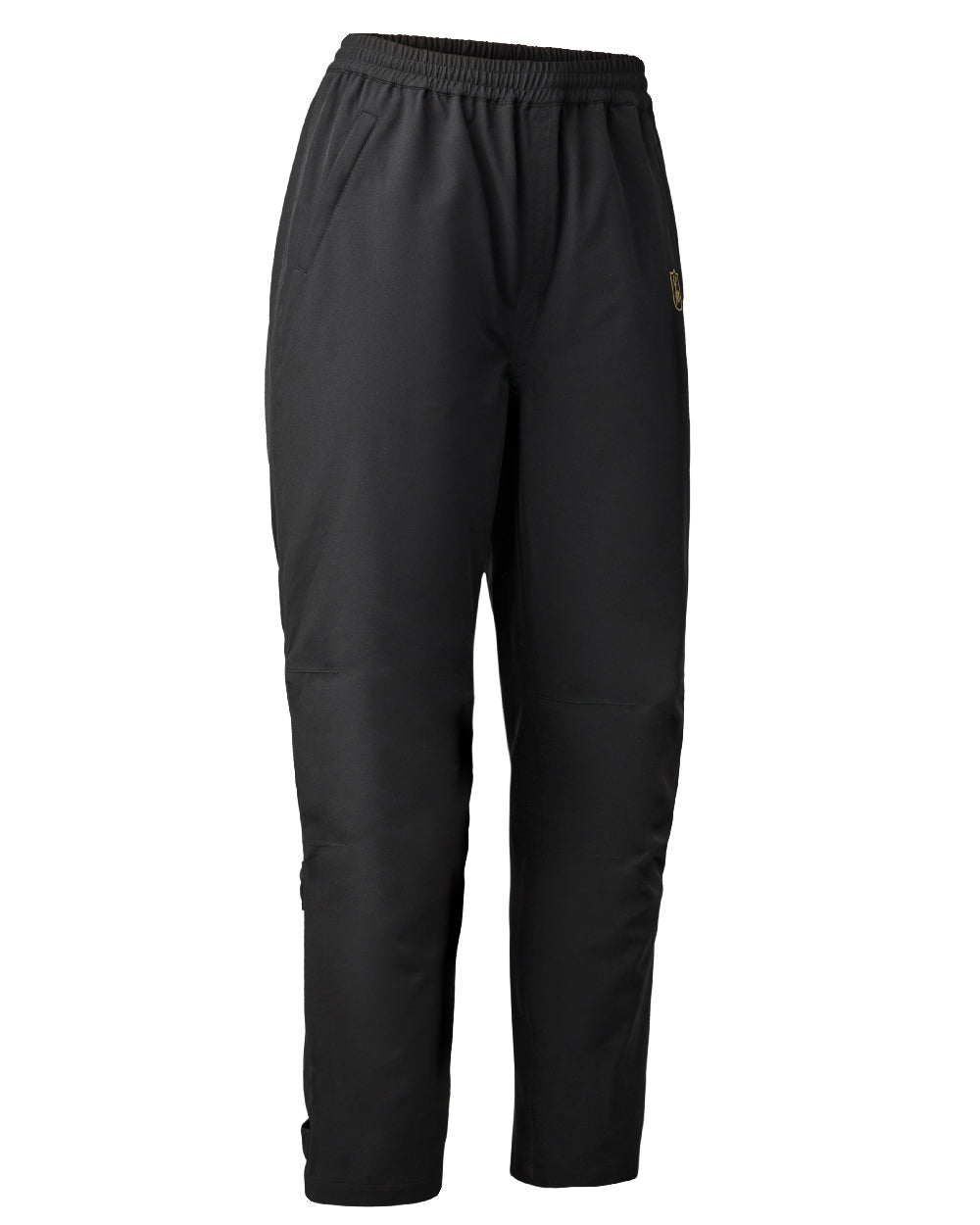 Black coloured Deerhunter Lady Sarek Shell Trousers on white background