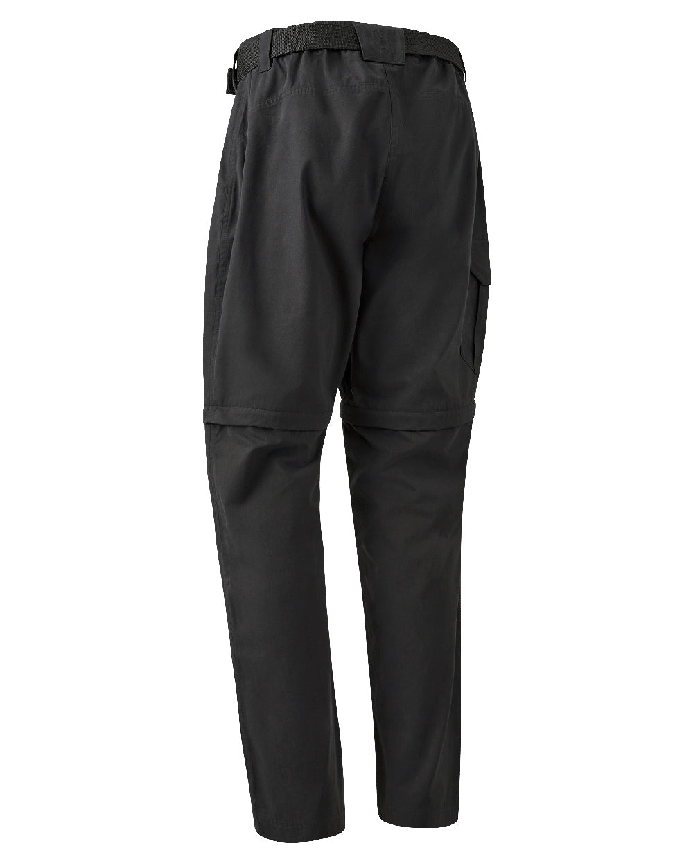 Black Ink coloured Deerhunter Lady Slogen Zip-Off Trousers on white background