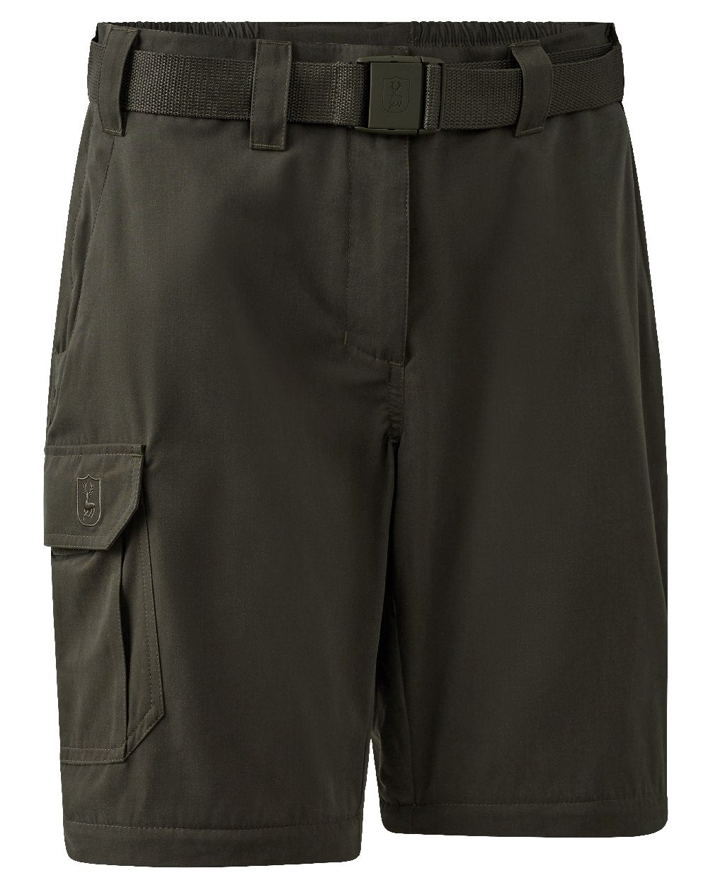 Timber coloured Deerhunter Lady Slogen Zip-Off Trousers on white background