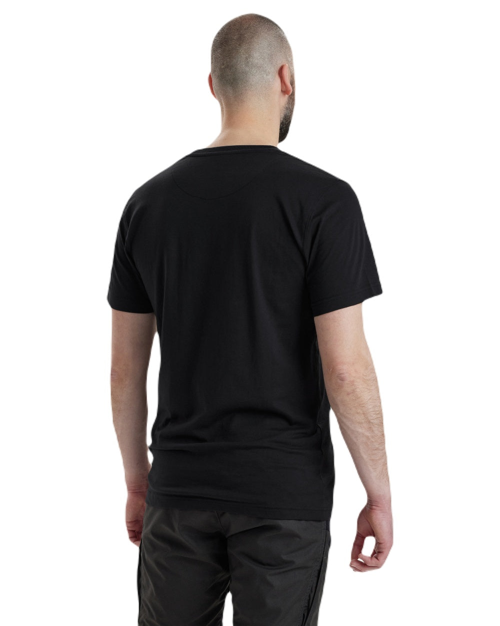 Black coloured Deerhunter Logo T-Shirt on white background
