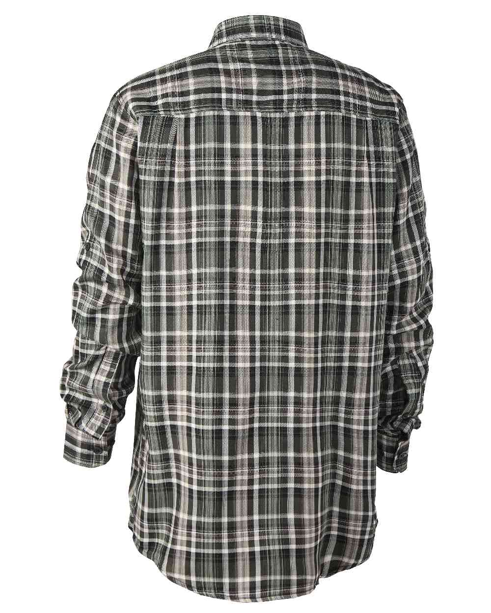 Green Check coloured Deerhunter Mateo Shirt on white background