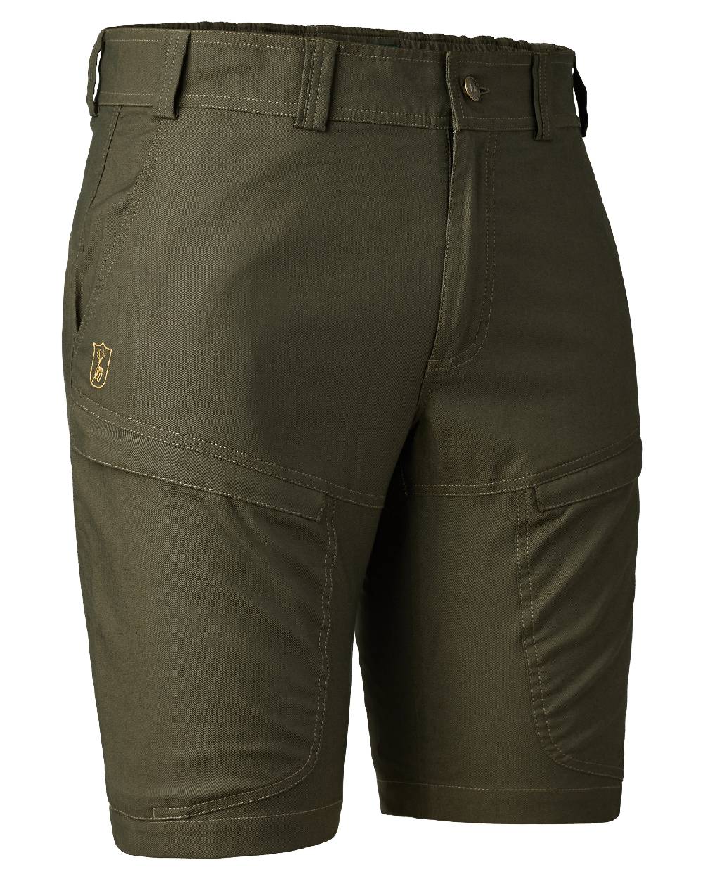 Forest Green coloured Deerhunter Matobo Shorts on white background