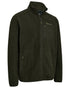 Forest Green coloured Deerhunter Mens Atlas Fleece Jacket on white background