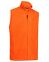 Safety Orange coloured Deerhunter Mens Atlas Light Fleece Waistcoat on white background