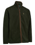 Forest Ember coloured Deerhunter Mens Cumbria Fleece Jacket on white background