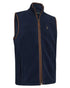 Dark Blue coloured Deerhunter Mens Cumbria Fleece Waistcoat on white background