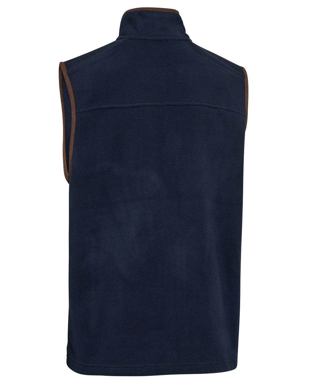 Dark Blue coloured Deerhunter Mens Cumbria Fleece Waistcoat on white background