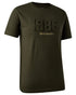 Timber coloured Deerhunter Mens Jubilee T-Shirt on white background