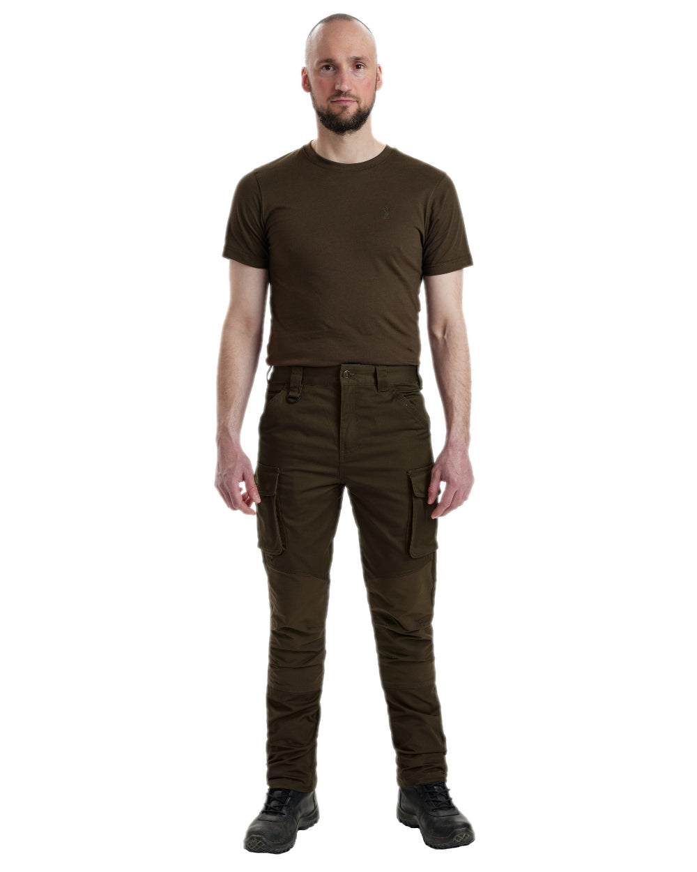 Fallen Leaf Coloured Deerhunter Rogaland Stretch Trousers on white background
