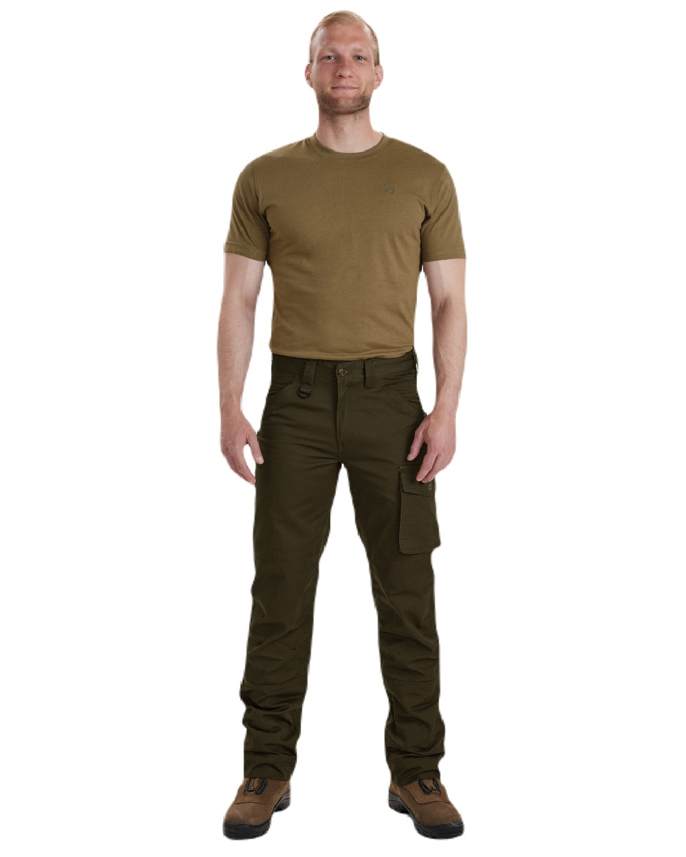 Fallen Leaf coloured Deerhunter Rogaland Trousers on white background