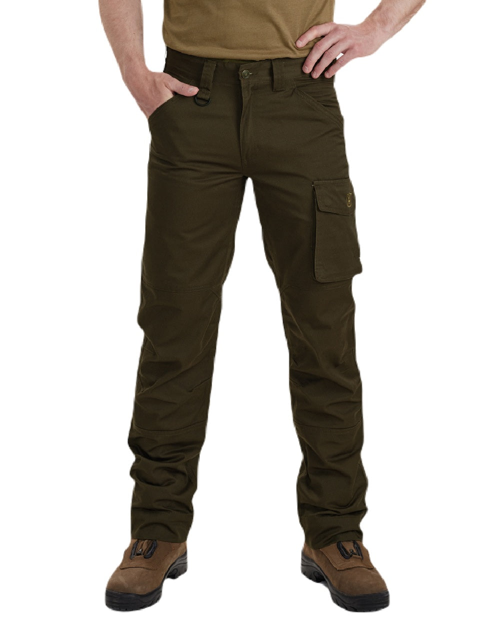 Fallen Leaf coloured Deerhunter Rogaland Trousers on white background