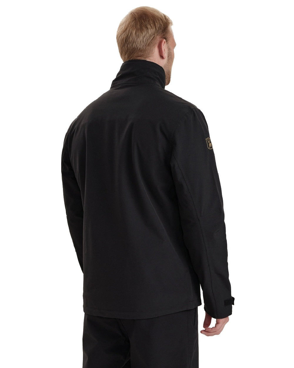 Black coloured Deerhunter Sarek Shell Jacket on white background