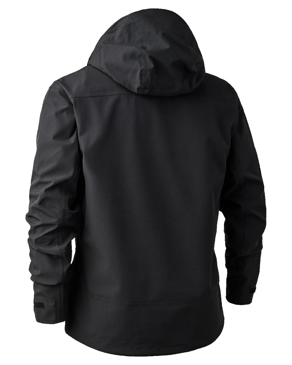 Black coloured Deerhunter Sarek Shell Jacket With Hood on white background