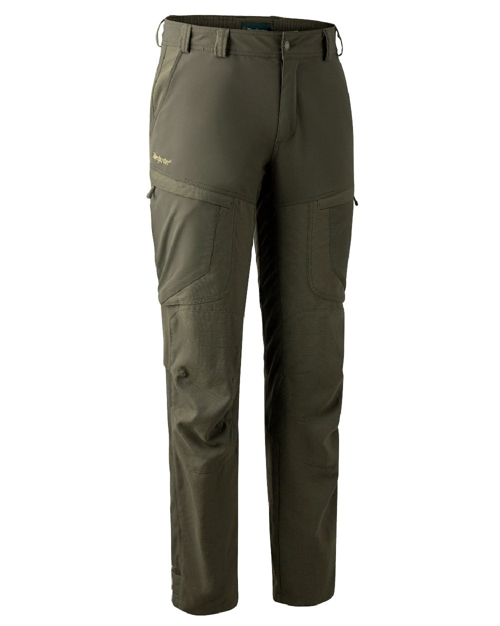 Palm Green coloured Deerhunter Strike Extreme Trousers on white background