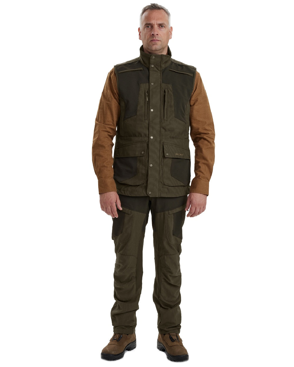Palm Green coloured Deerhunter Strike Extreme Waistcoat on white background