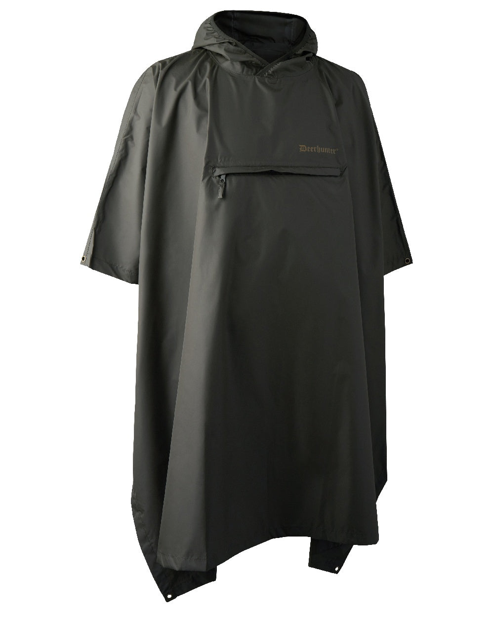 Timber coloured Deerhunter Survivor Rain Poncho on white background