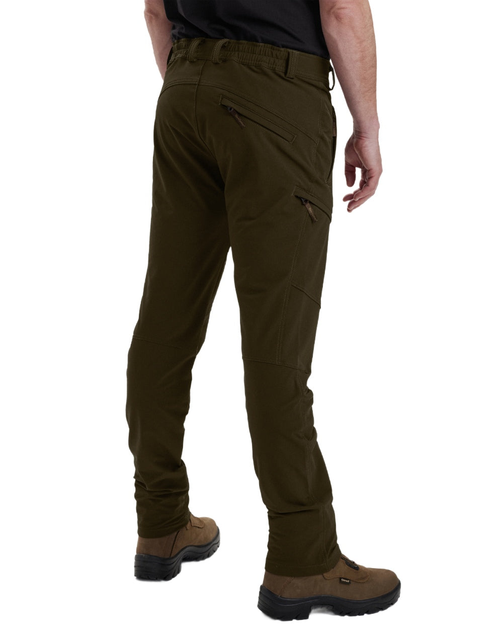 Fallen Leaf coloured Deerhunter Strike Full Stretch Trousers on white background