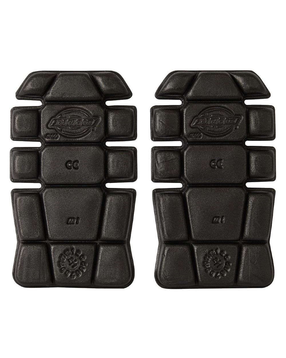 Black coloured Dickies Knee Pads on white background