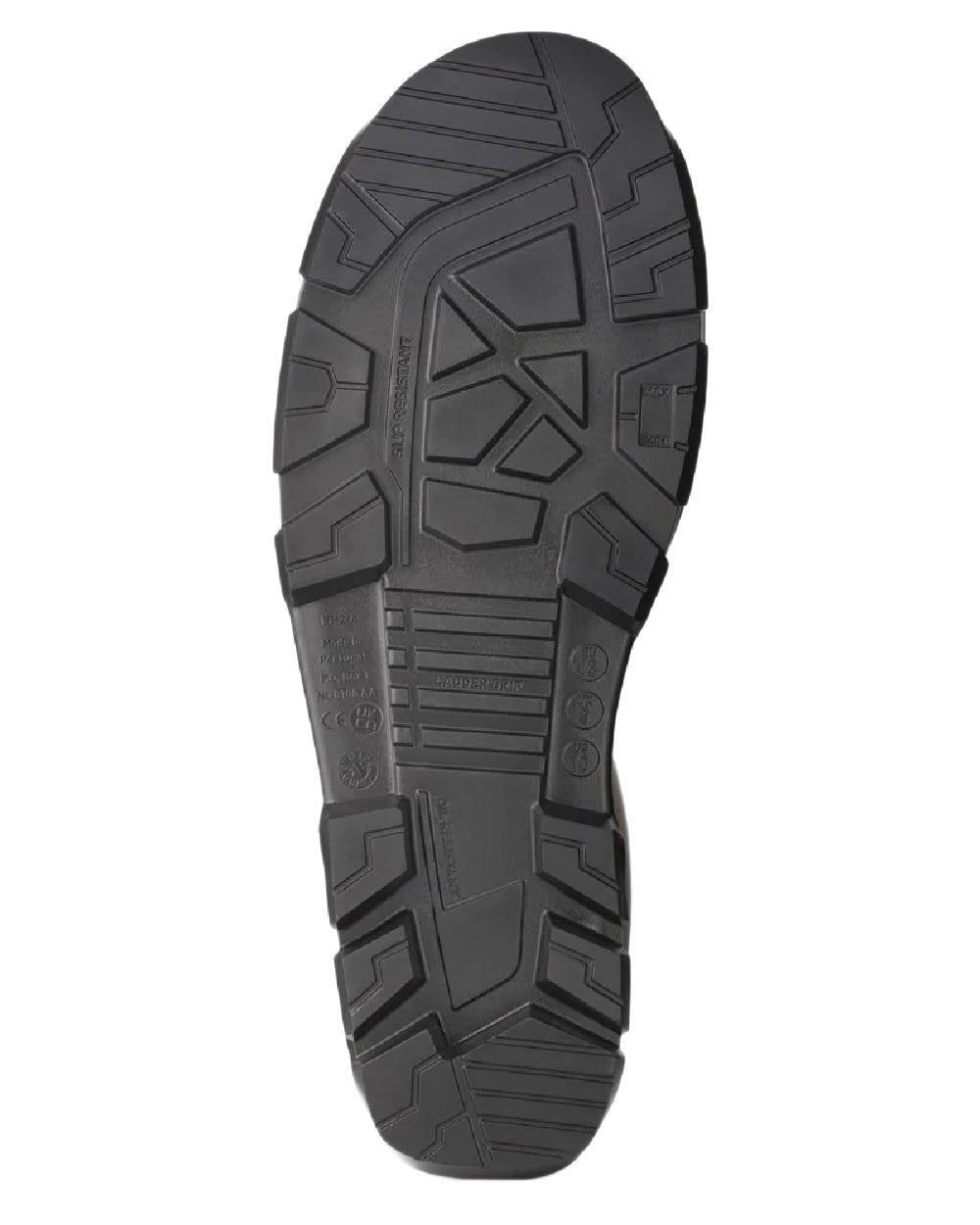 Black Coloured Dunlop JobGuard Full Safety Wellingtons on white background