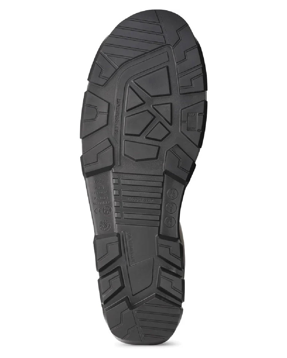 Heritage Green coloured Dunlop JobGuard Wellingtons on white background