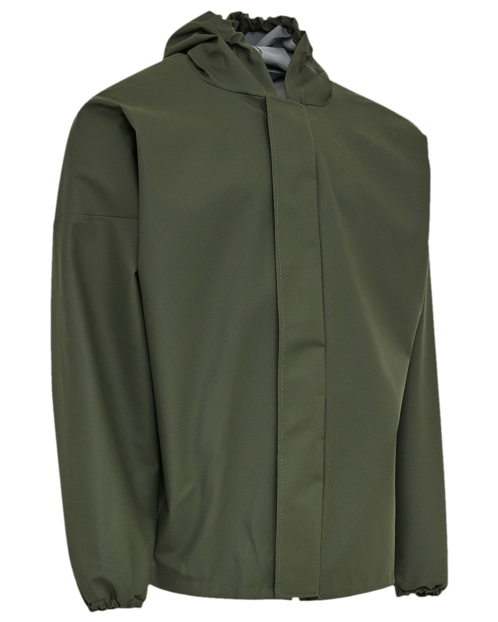 Olive Coloured Elka Light Jacket on white background