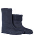 Navy Coloured Elka Mens Fibre Pile Socks on white background