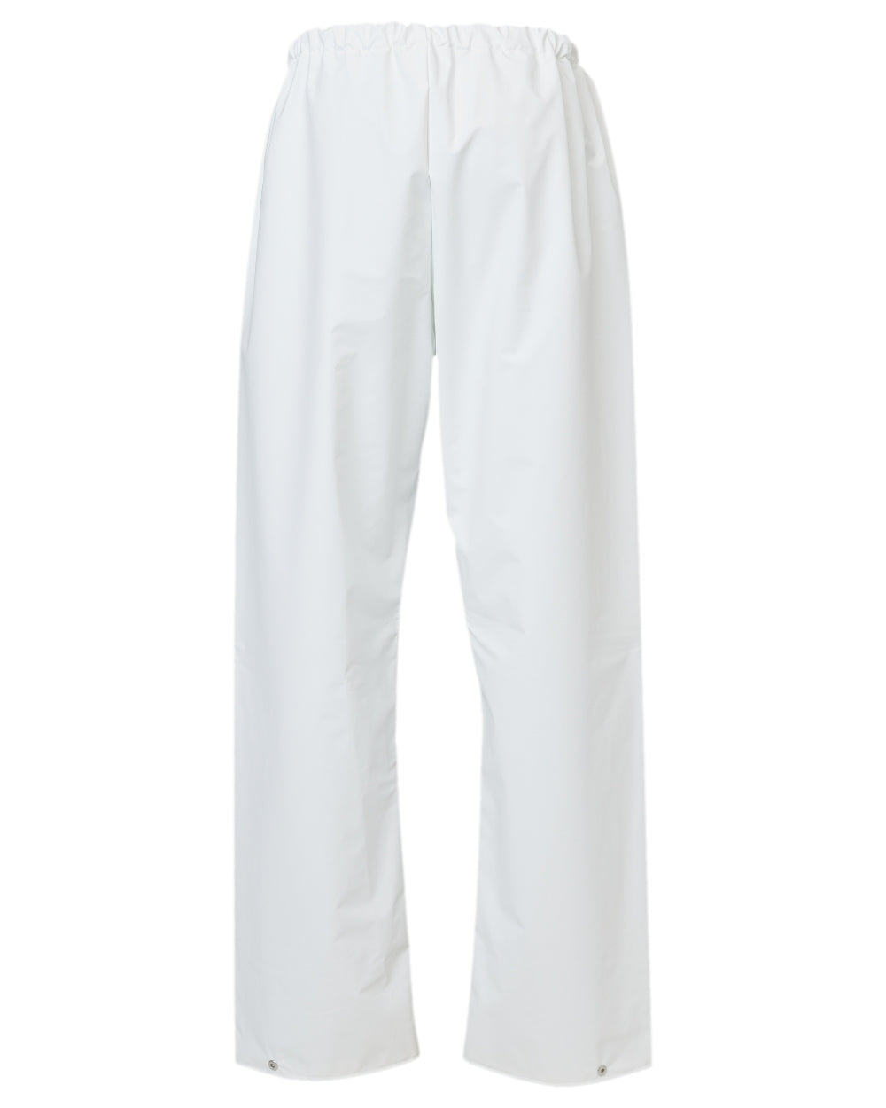 White Coloured Elka Mens Pro Waist Trousers on white background