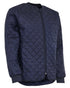 Navy Coloured Elka Mens Thermal Jacket on white background
