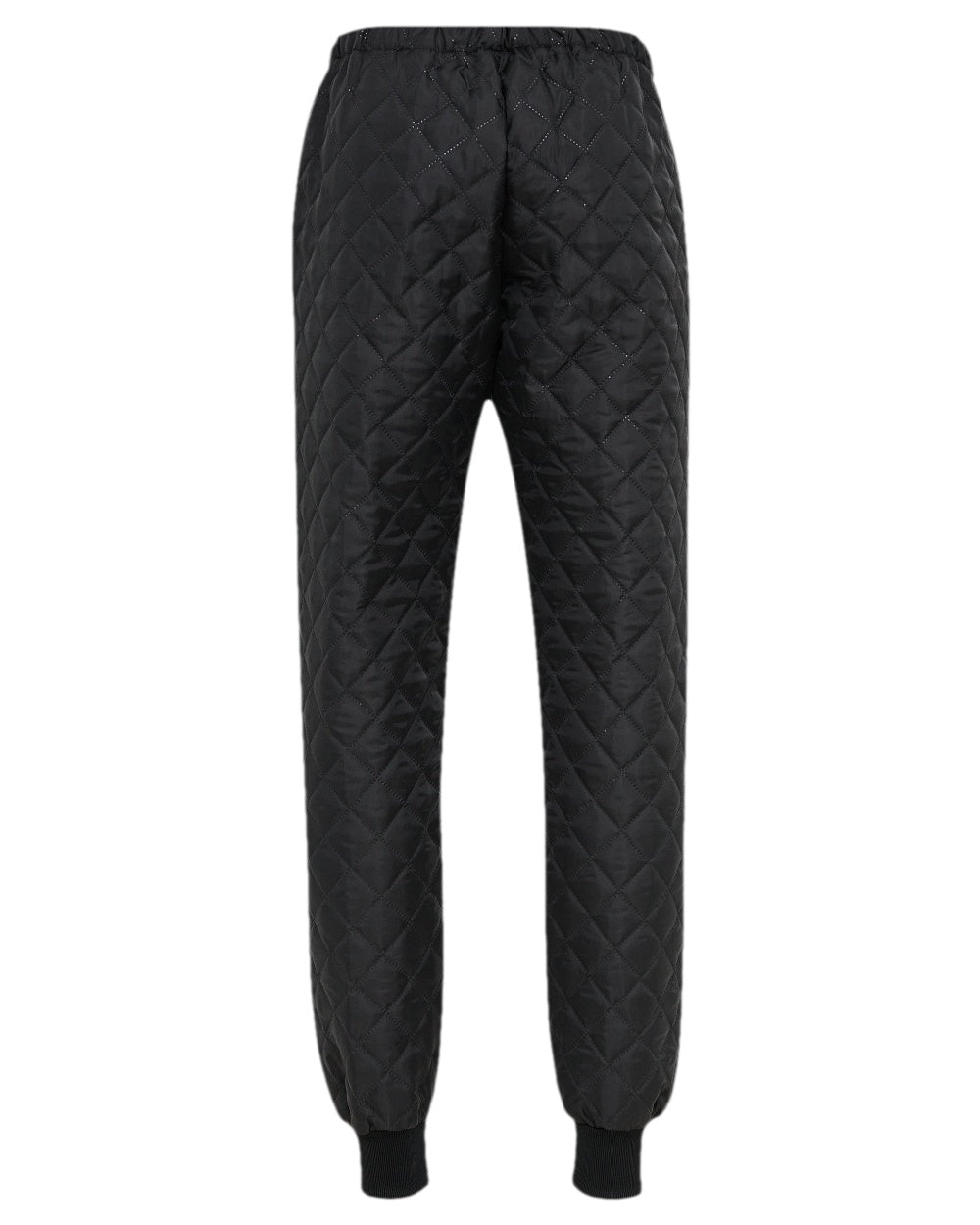 Black Coloured Elka Mens Thermal Trousers on white background