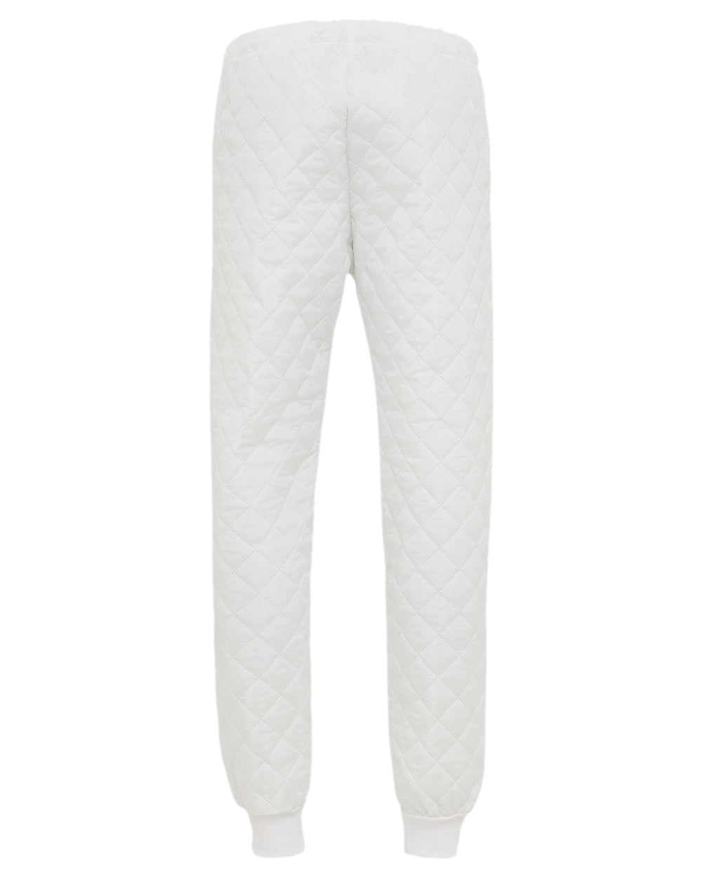 White Coloured Elka Mens Thermal Trousers on white background