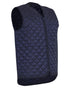 Navy Coloured Elka Mens Thermal Vest on white background