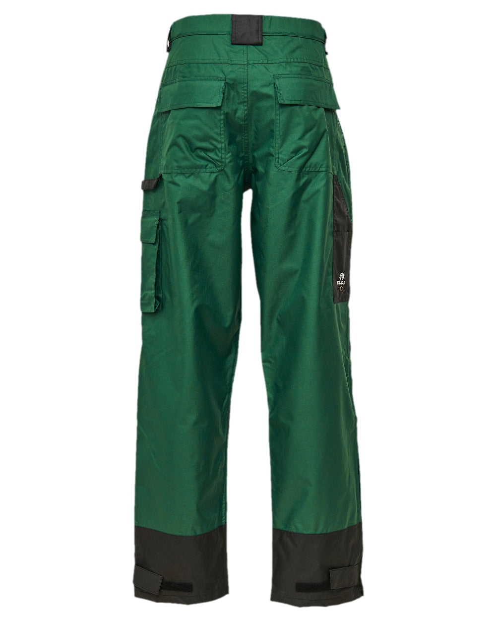 Green Black Coloured Elka Mens Working Xtreme Oxford Trousers on white background