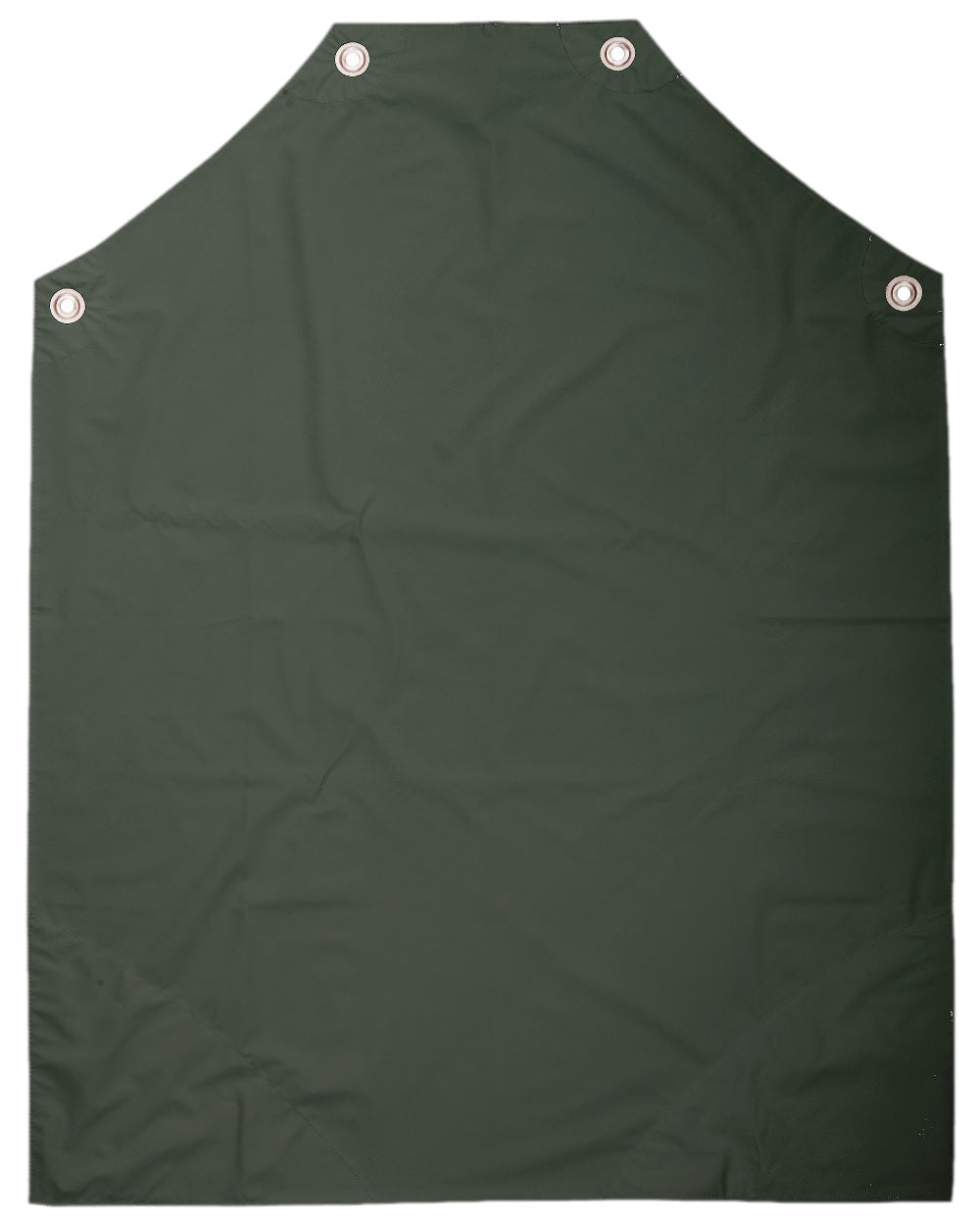 Olive Coloured Elka Pro Apron With Loops For Braces on white background