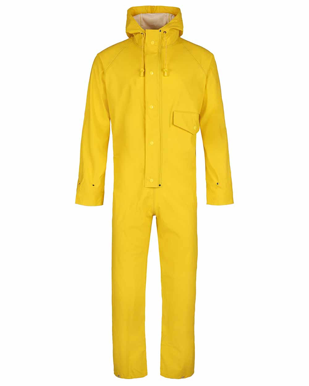 Yellow coloured Fort Fortex Flex Coverall on white background