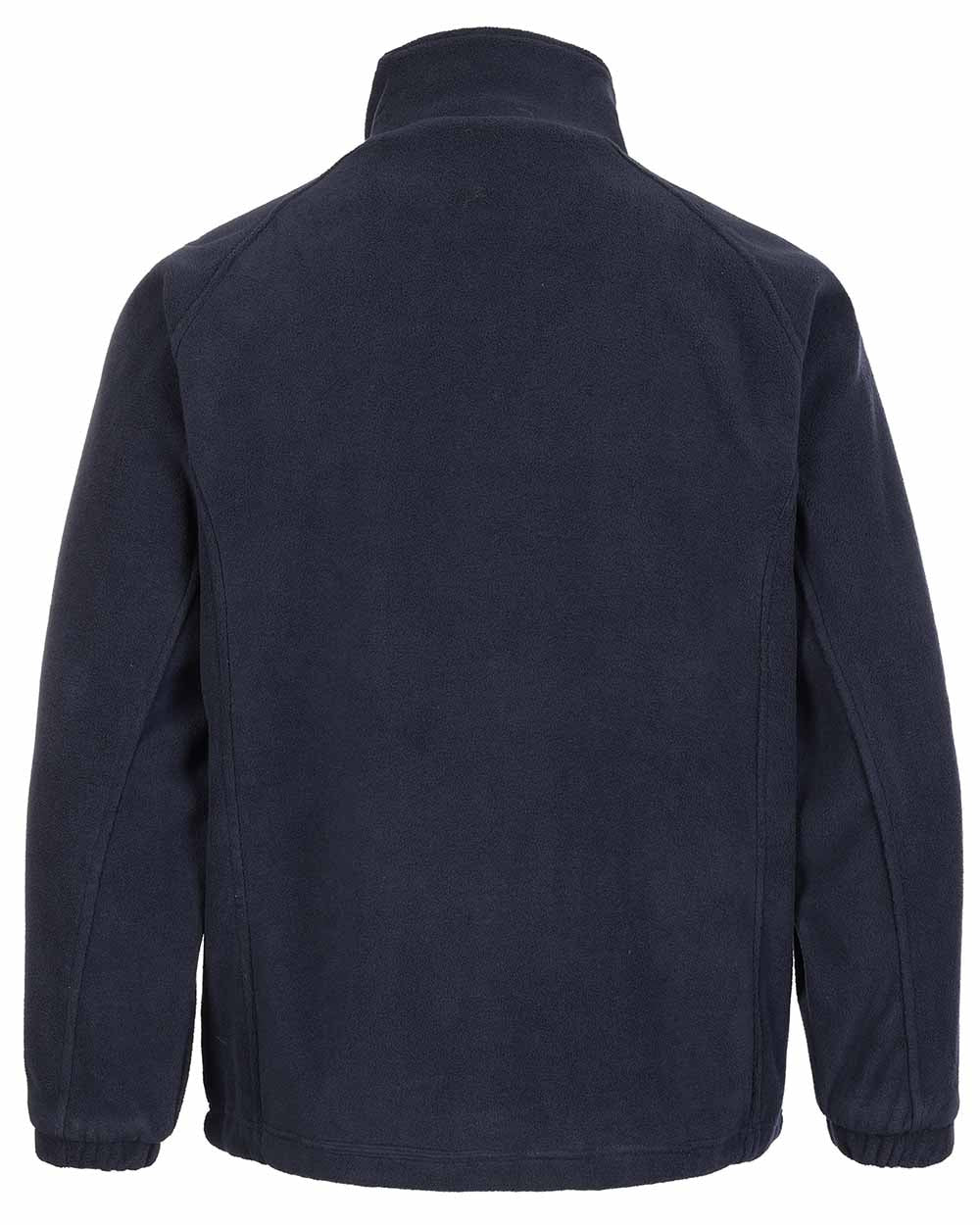 Navy Blue coloured Fort Lomond Fleece Jacket on white background